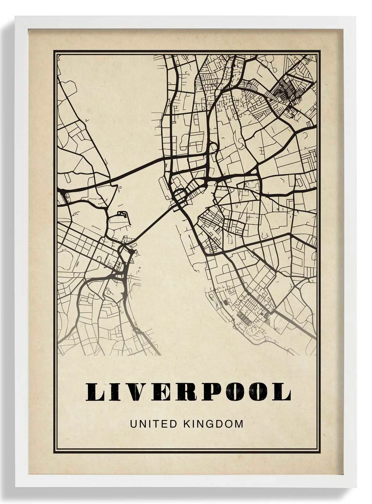Liverpool Stadt Sepia