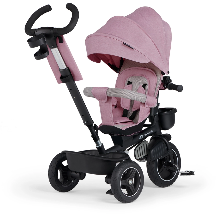 Kinderkraft 5 in 1 Dreirad SPINSTEP, mauvelous pink