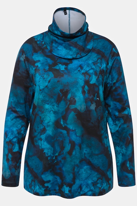Skishirt, Loop, schnelltrocknend, V-Ausschnitt, Langarm