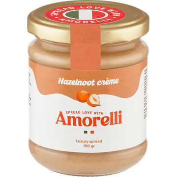 Amorelli Hazelnoot Crème 190 g
