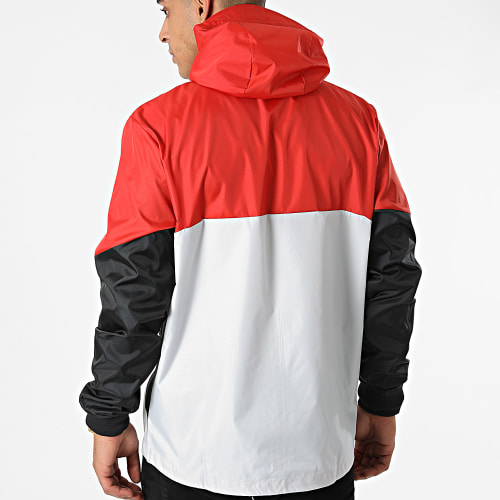 Coupe-Vent Capuche 1345405 Gris Rouge