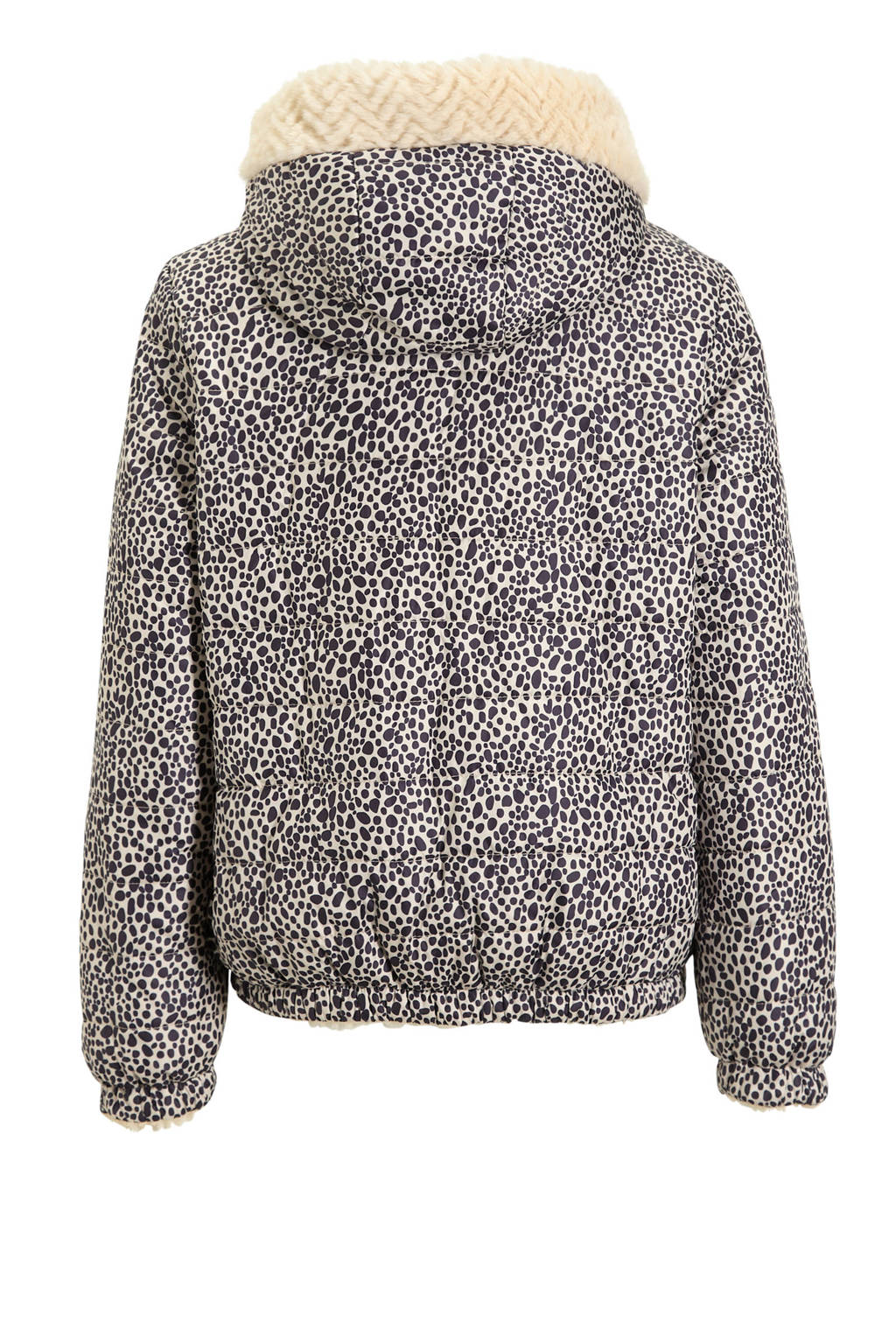 anytime reversible winterjas beige / alloverprint
