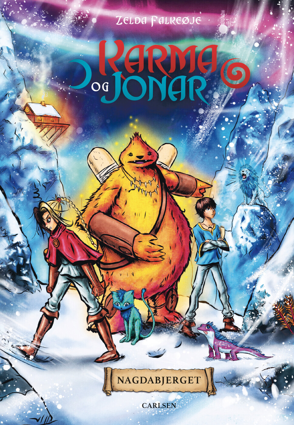 Karma Og Jonar 4 - Nagdabjerget - Zelda Falkeøje - Bog