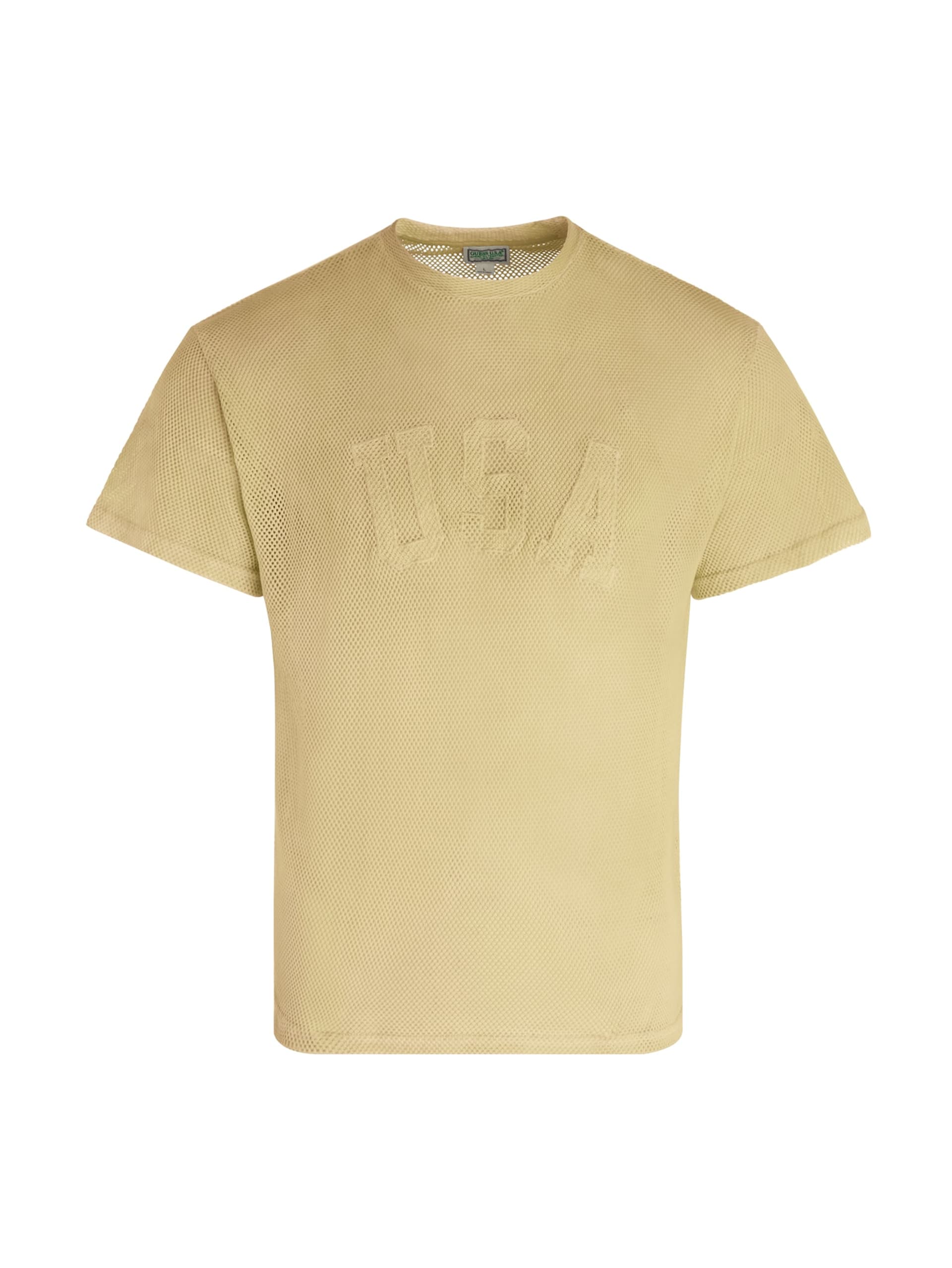 camiseta de malha aberta