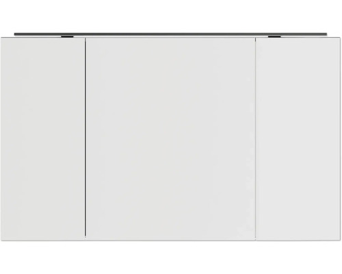 NOBILIA spiegelkast, programma 1-6, 186, 120 x 21 x 72 cm, wit hoogglans, LED, IP 44