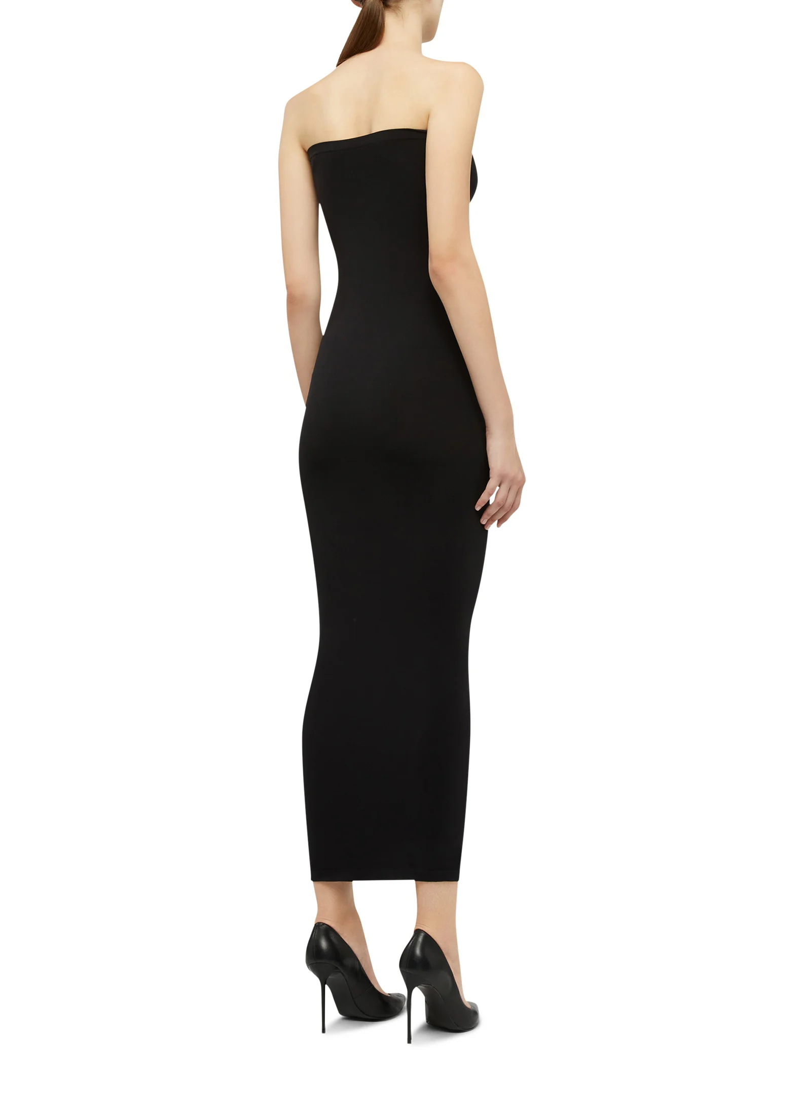 FATAL - Robe longue moulante | Noir