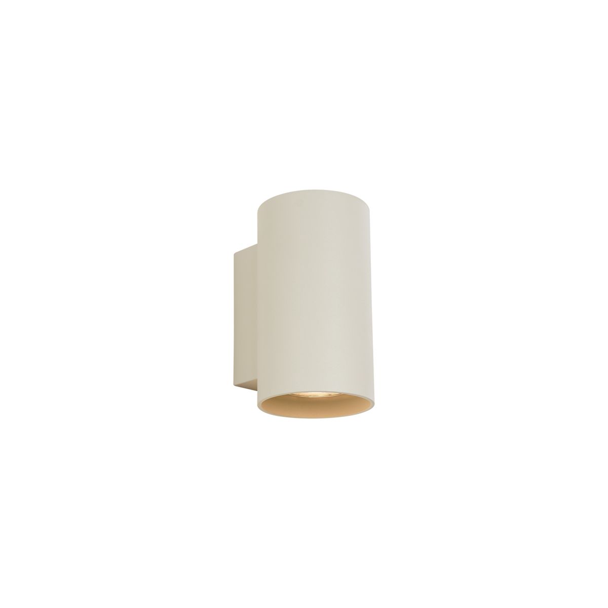 Moderne wandlamp beige GU10 50mm rond 2-lichts - Sandy