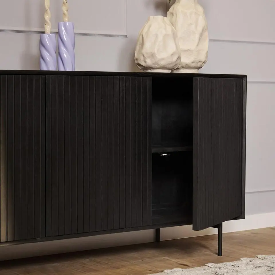 StarFurn - Dressoir Madison 210 cm - zwart