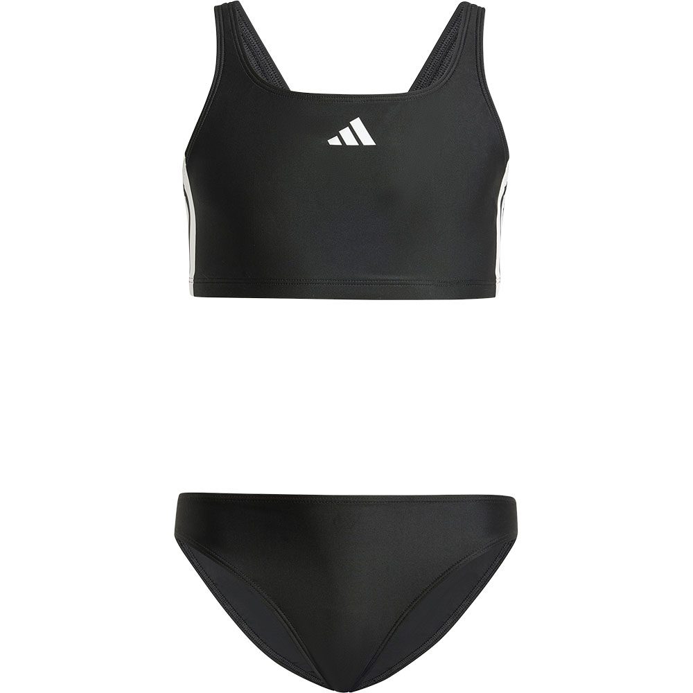 adidas 3-Streifen V-Back Bikini Kinder schwarz