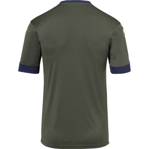 Camisa Offense 23 de manga curta, verde-oliva escuro/azul marinho/am Uhlsport