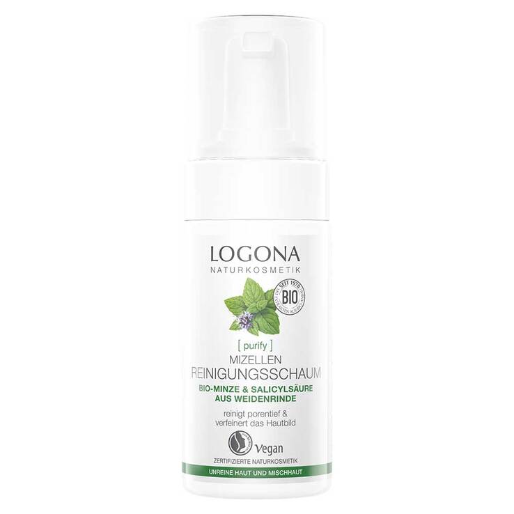 Logona Purify Mizellen Reinigungsschaum, 100 ml