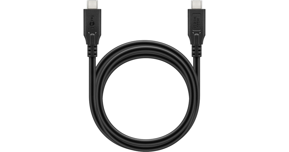 goobayUSB-C 4.0 > USB-C kabel  (Zwart, 1 meter)