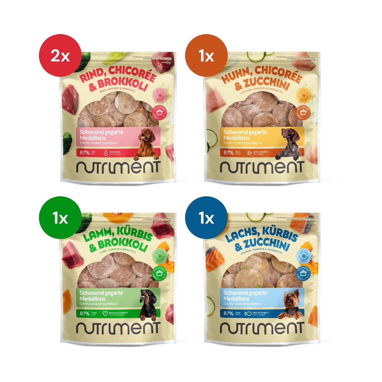 Nutriment Medaillons Probierpaket 5x800 g