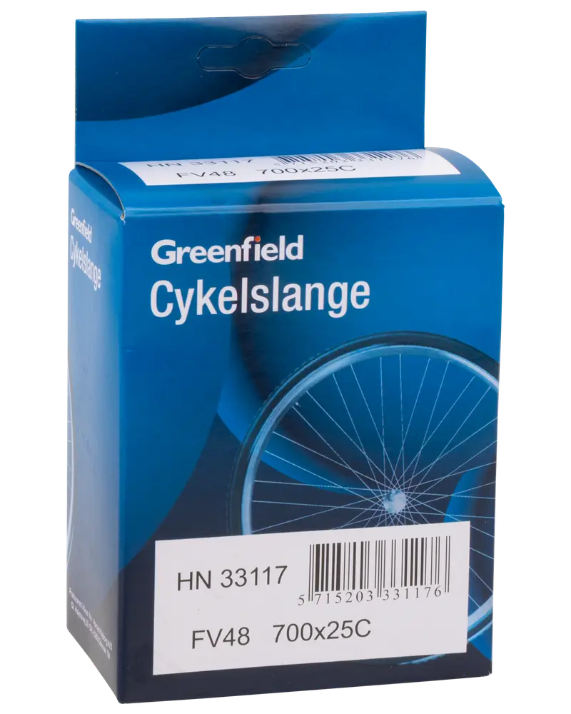 Greenfield Cykelslange FV48 700 x 25C