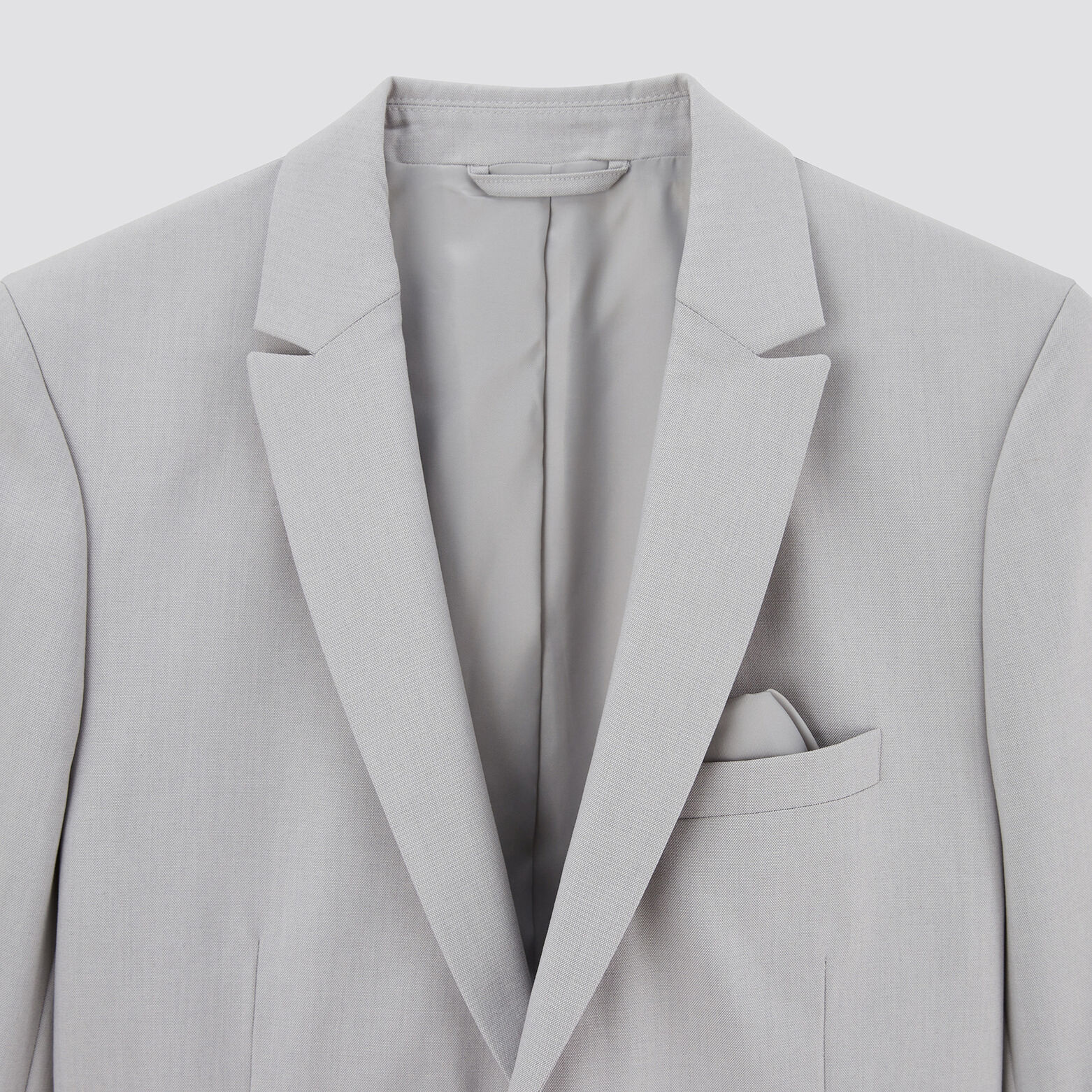 Veste de costume slim bi-ton Gris clair