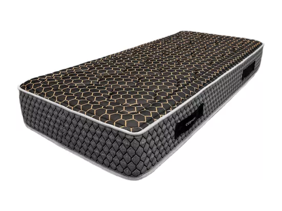 Matelas mousse Cosmos Black - 90x190cm et 1 Oreiller 70x40cm - accueil mémoire de forme - 28 cm