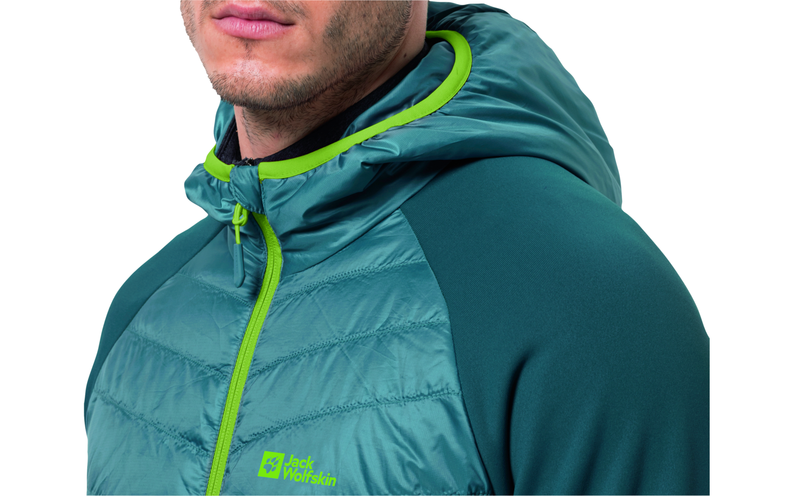 Jack Wolfskin Routeburn Pro Hybrid Herren Übergangsjacke fresh green