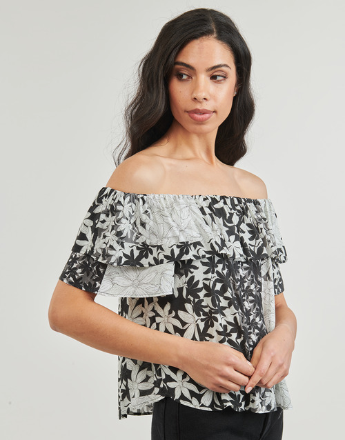 Desigual - BLUS_ANAÏS - Noir / Blanc
