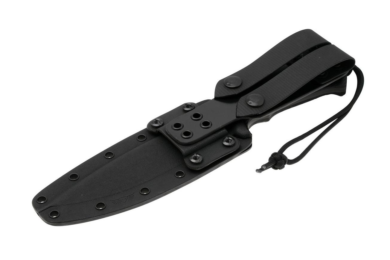 Spartan Blades Harsey Difensa SB19BKBKKYBK Black, Black Micarta, survivalmes, kydex schede