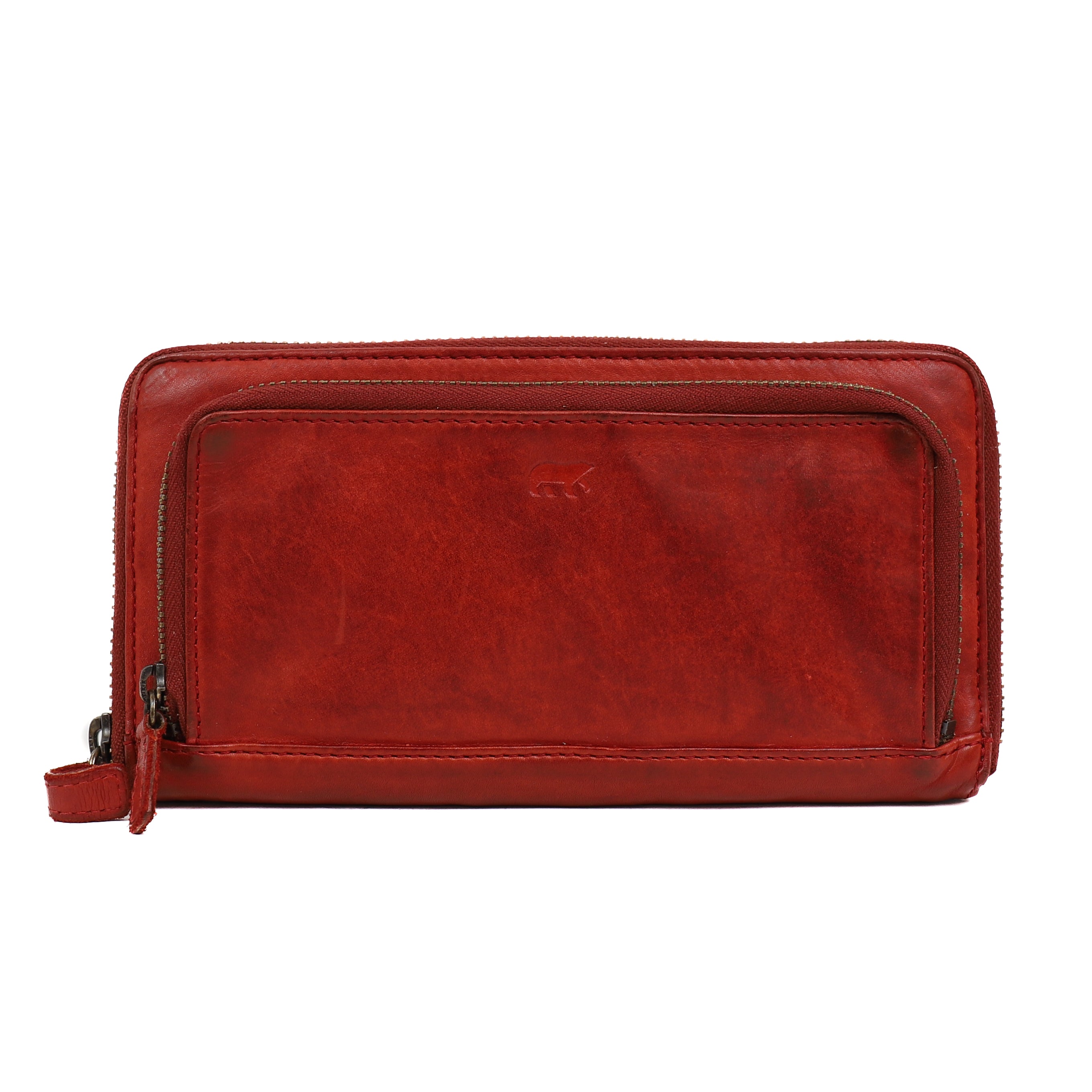 Ritsportemonnee 'Isa' rood Rood