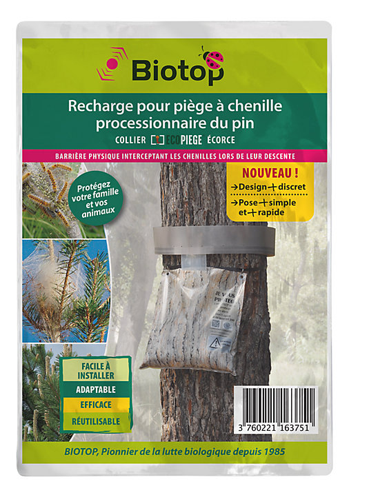 Recharge sac pour piège à processionnaire du pin Biotop Ecopiège écorce