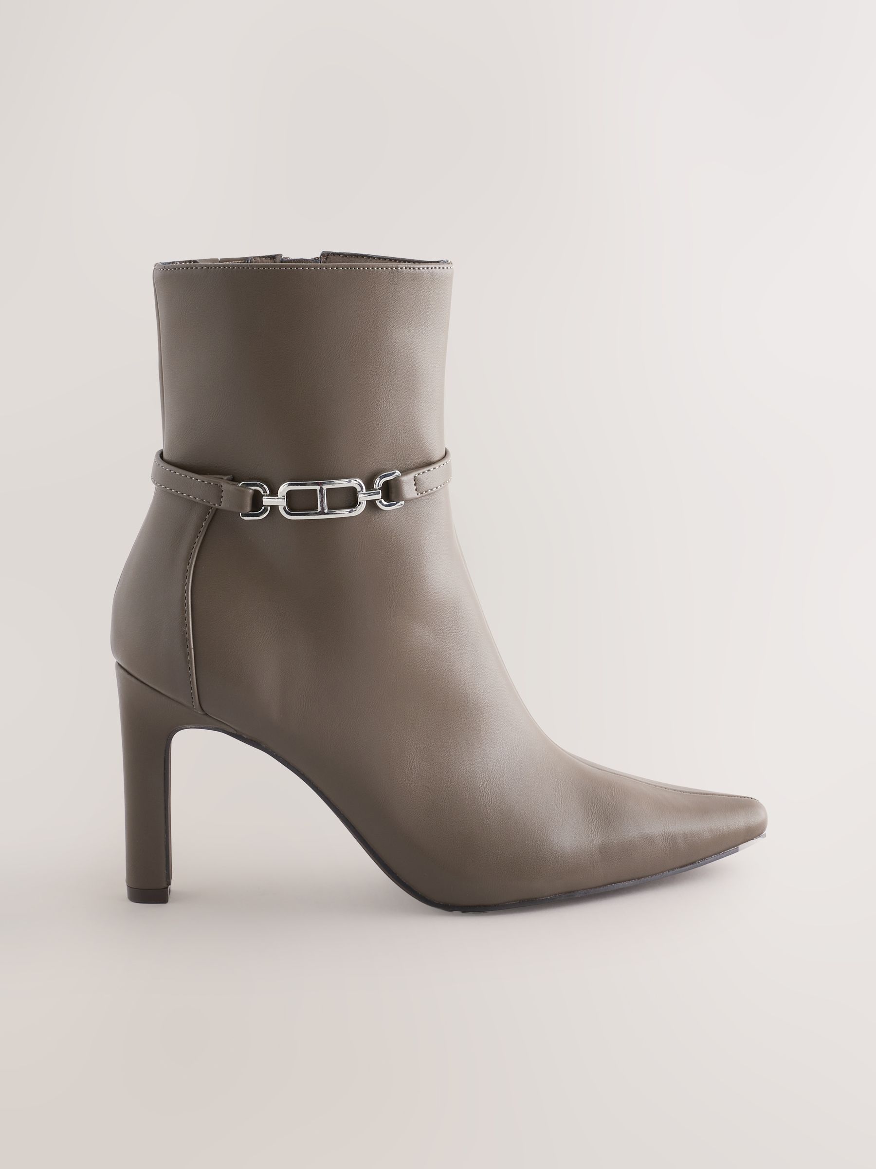 Grijs taupe - Forever Comfort® Hardware Trim Heeled Ankle Boots