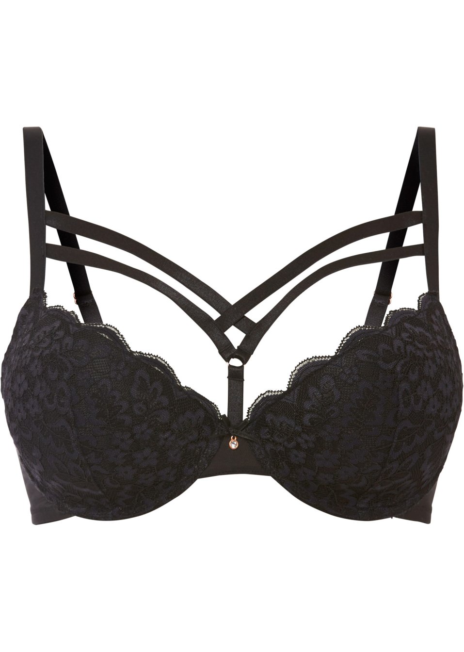 Soutien-gorge à coques et armatures avec superbe décoration