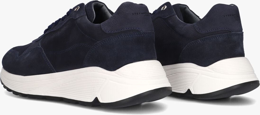 blauwe stefano lauran lage sneakers star 007
