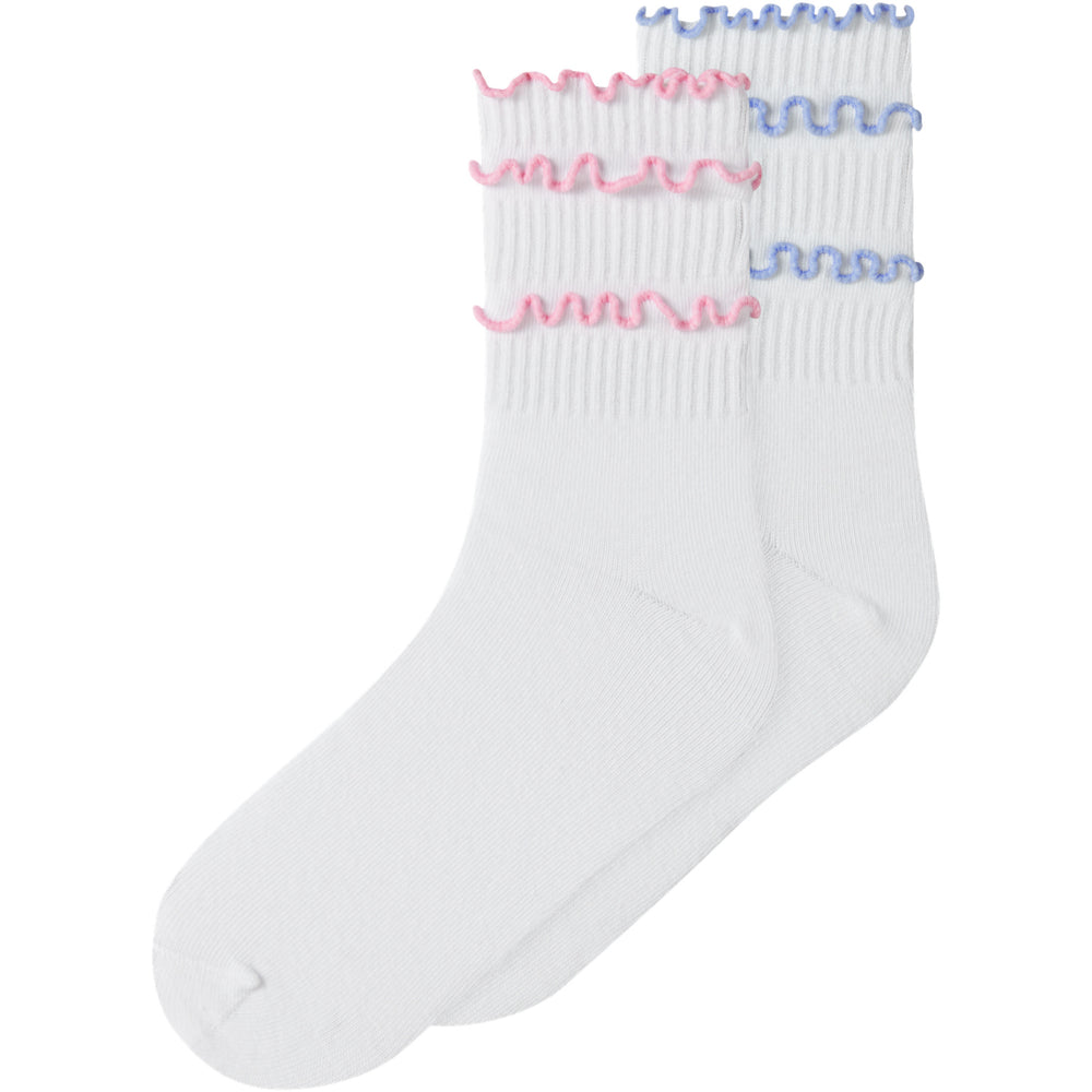 Køb Name It Bright White Nkfjanil 2P Strømper