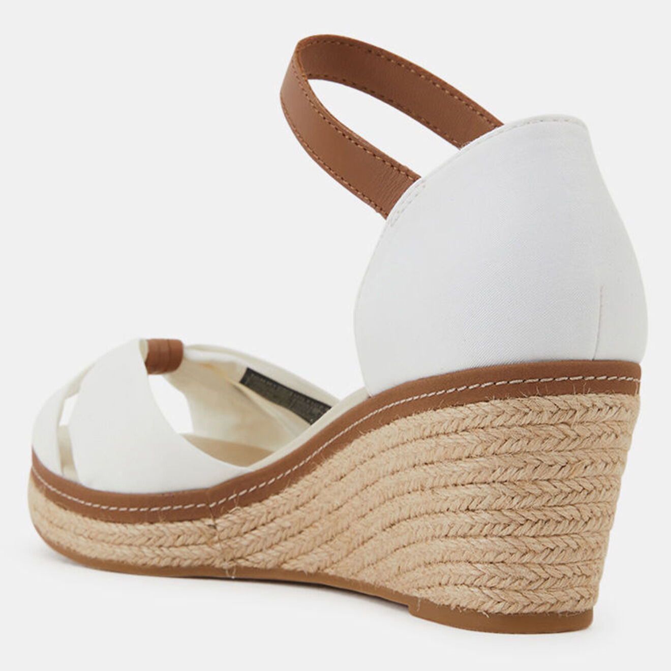 Tommy Hilfiger Sandales compensées Iconic Elba Mid blanches - Talon 6 cm