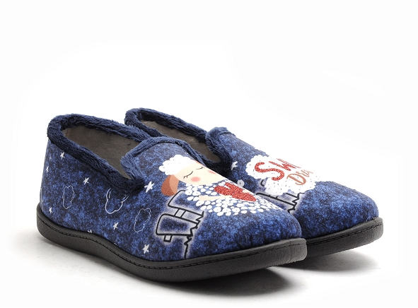 Plumaflex roal chaussons femme r12215 bleu