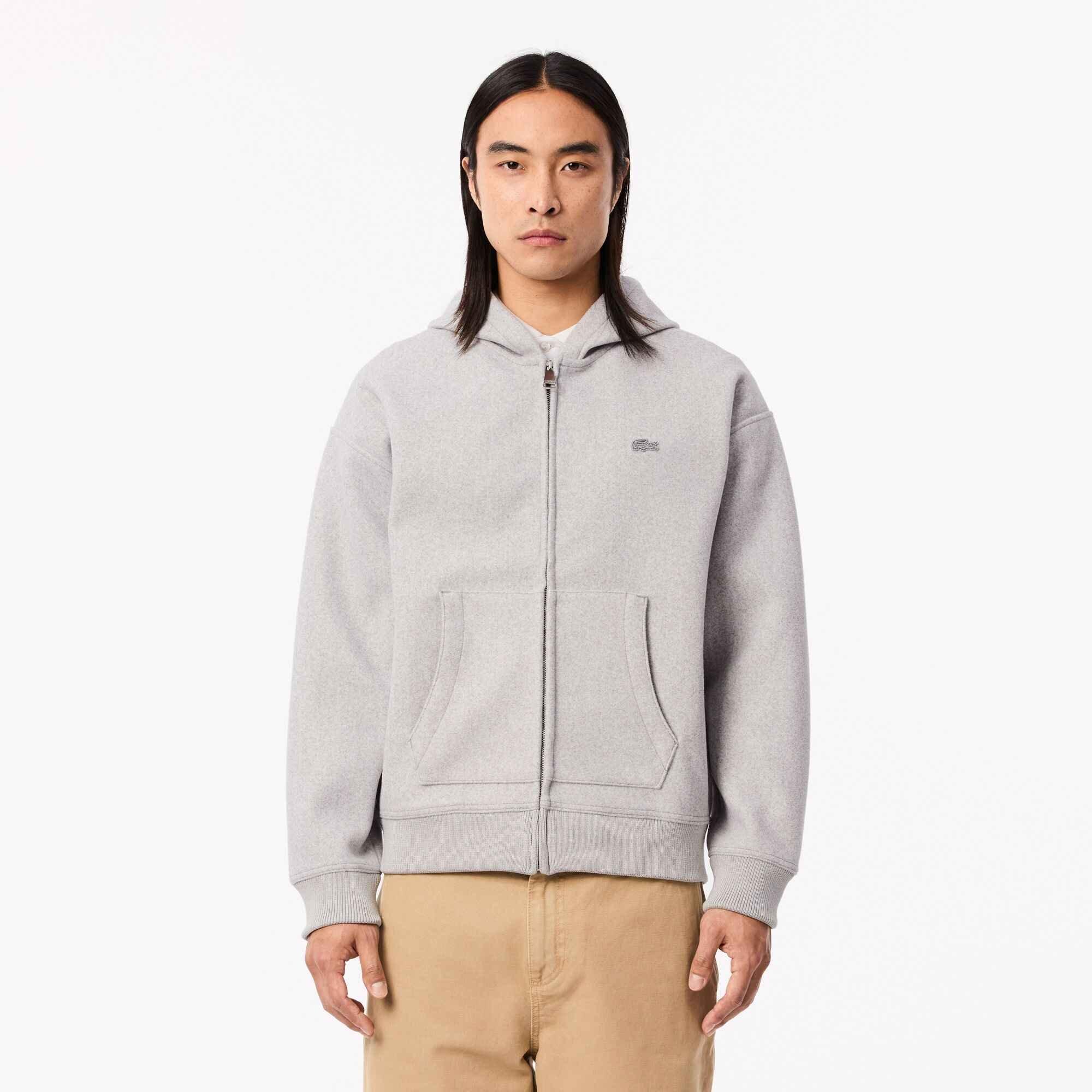 Lacoste Full Zip Loose Fit Hoodie