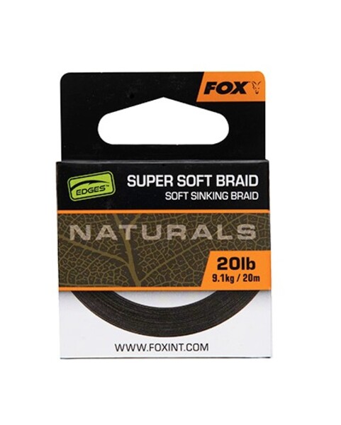 Fox Edges Naturals Soft Braid Hooklength (20m)