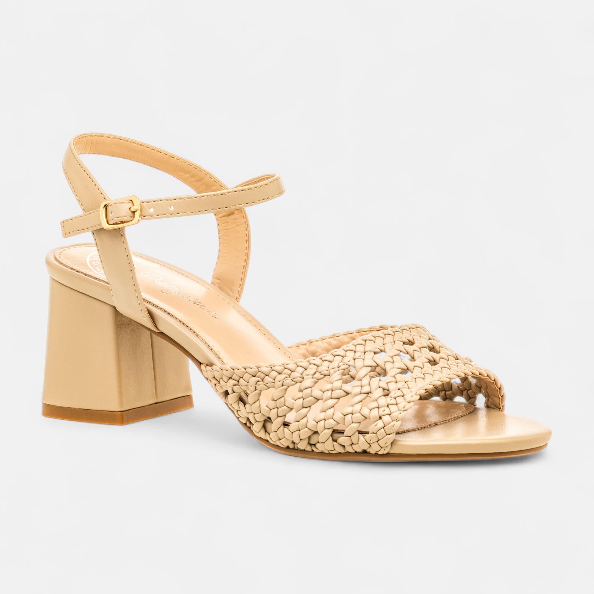 Nu-pieds à talon Femme beige