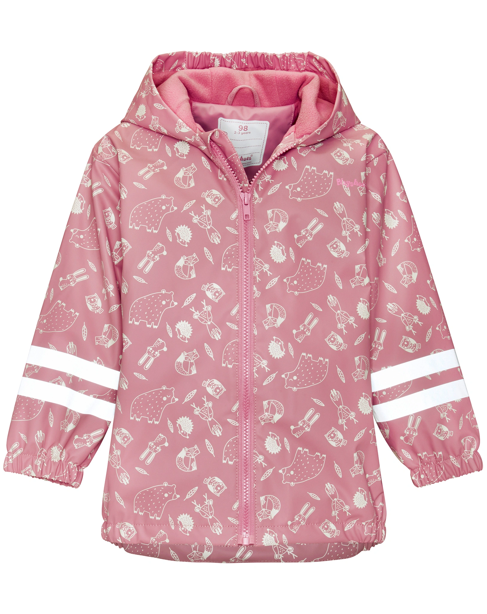 Regenjacke WALDTIERE in rosa