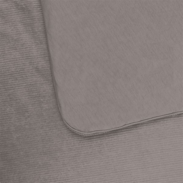 Witlof For Kids Velvet Rib Tuck-Inn Wiegdeken - 40 x 80 cm - Warm Grey