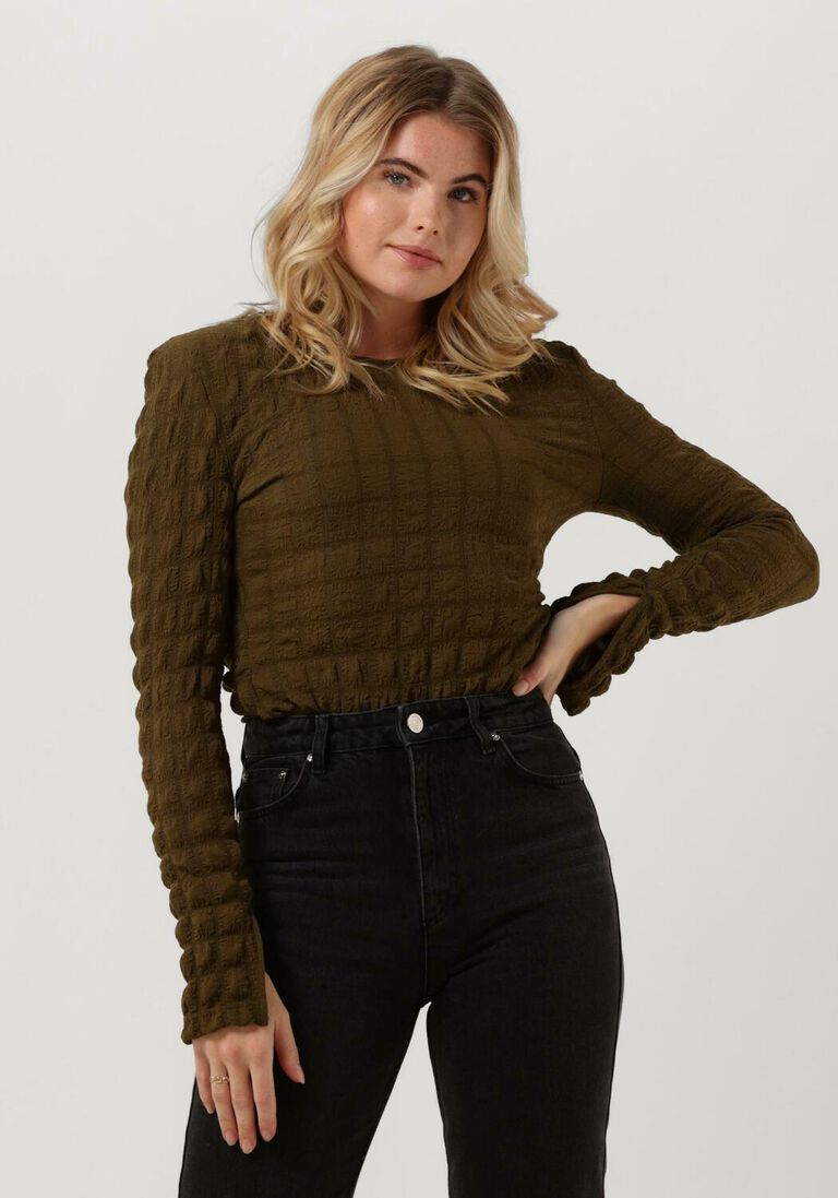 GESTUZ groene gestuz blouse alleny blouse