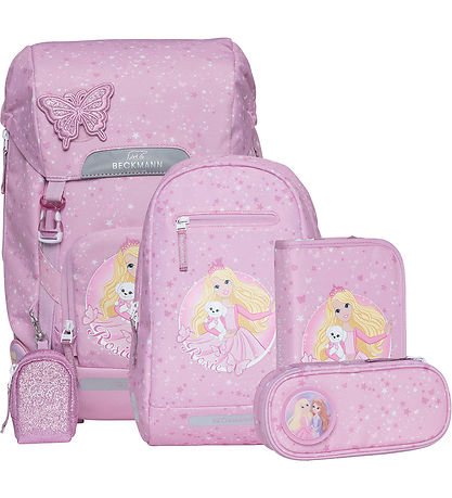 Beckmann Schulranzen-Set - Classic Maxi - Rosie - Pink
