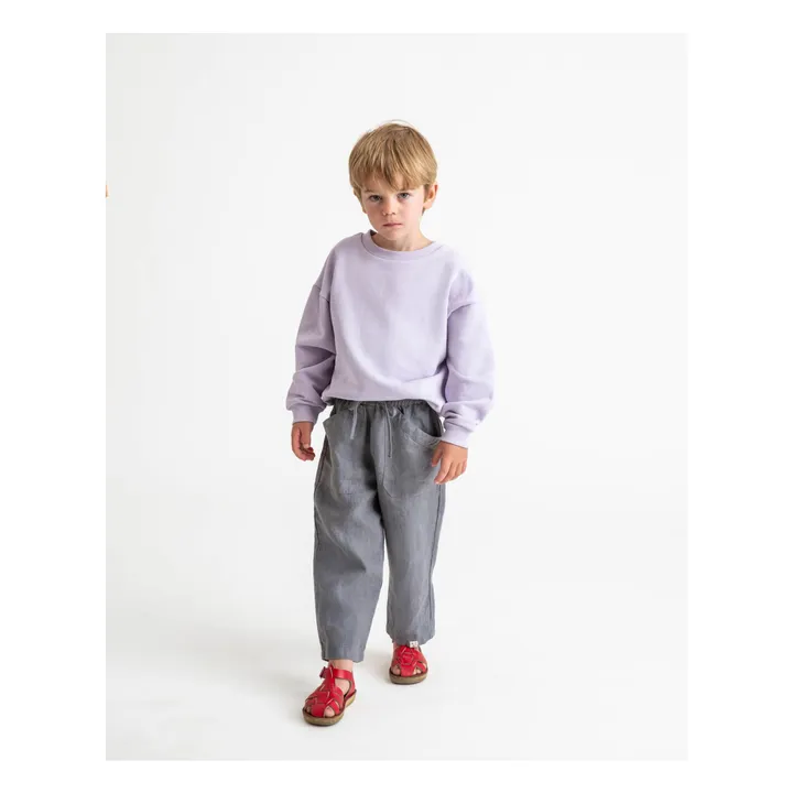 Matona Pantalon Lin | Bleu gris
