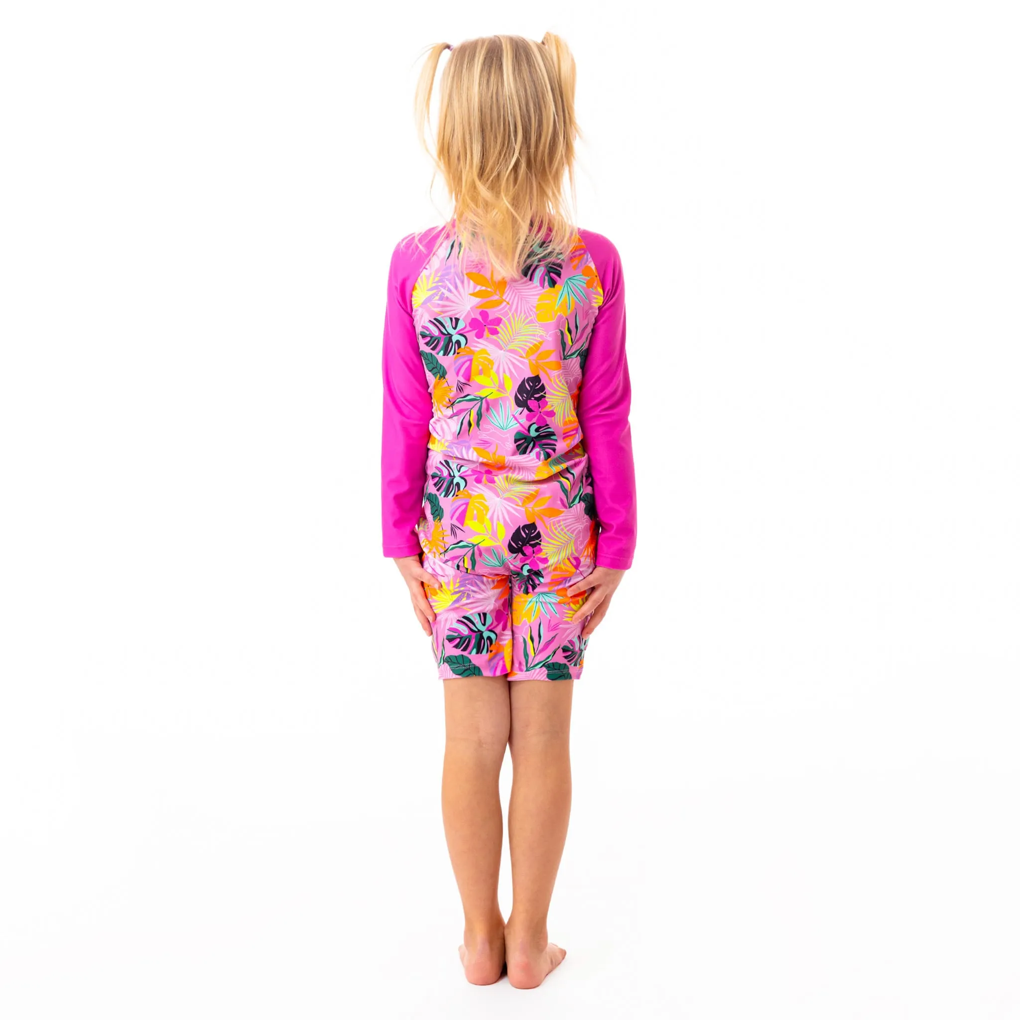 Nanö Maillot UV Manches Longues Hibiscus 2-4ans