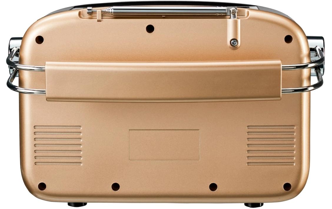 DAB+ Radio LIFE E66809 BronzeRetro-Radio mit Bluetooth und Solarpanel