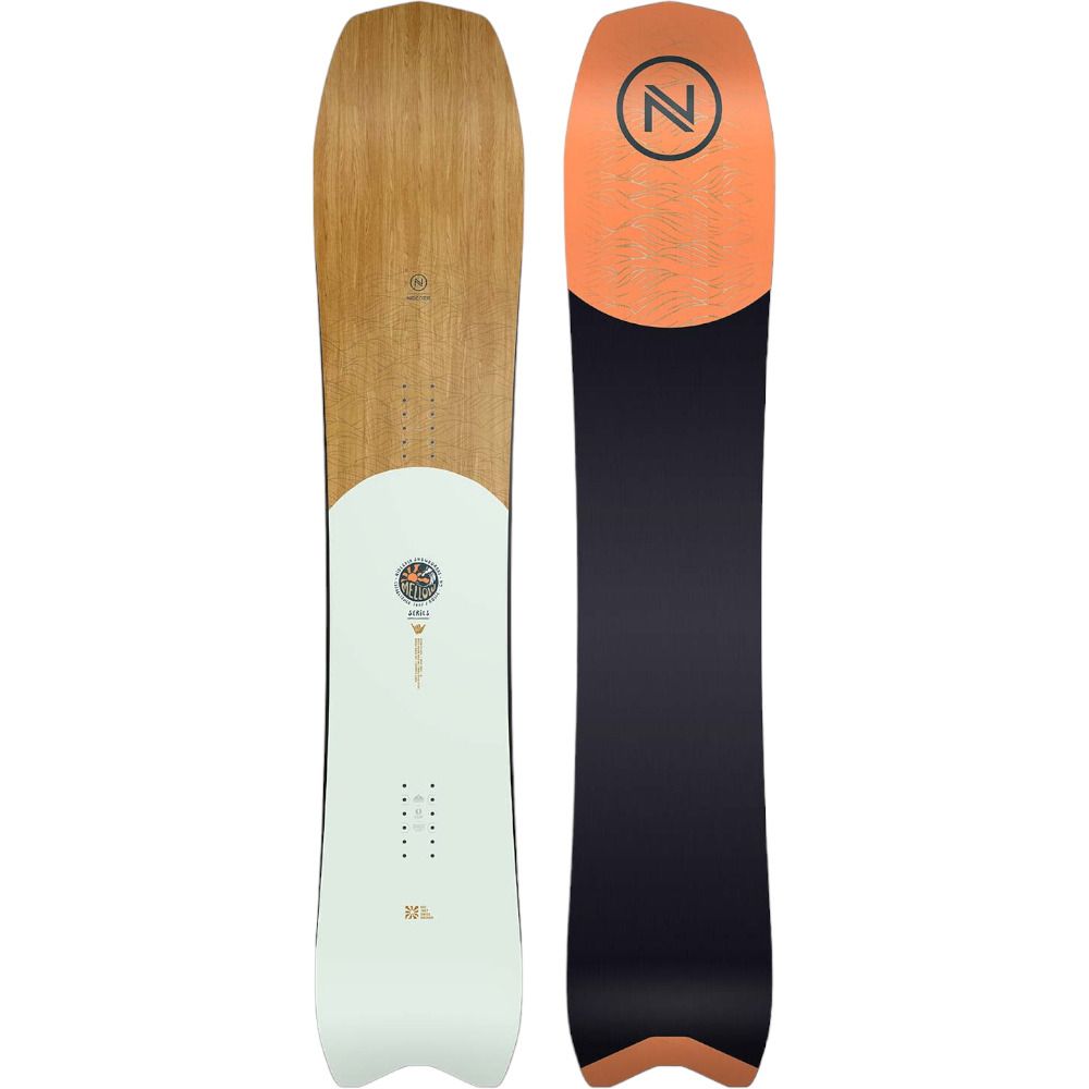 Nidecker MELLOW - Snowboard all mountain Homme white/beige/orange/black