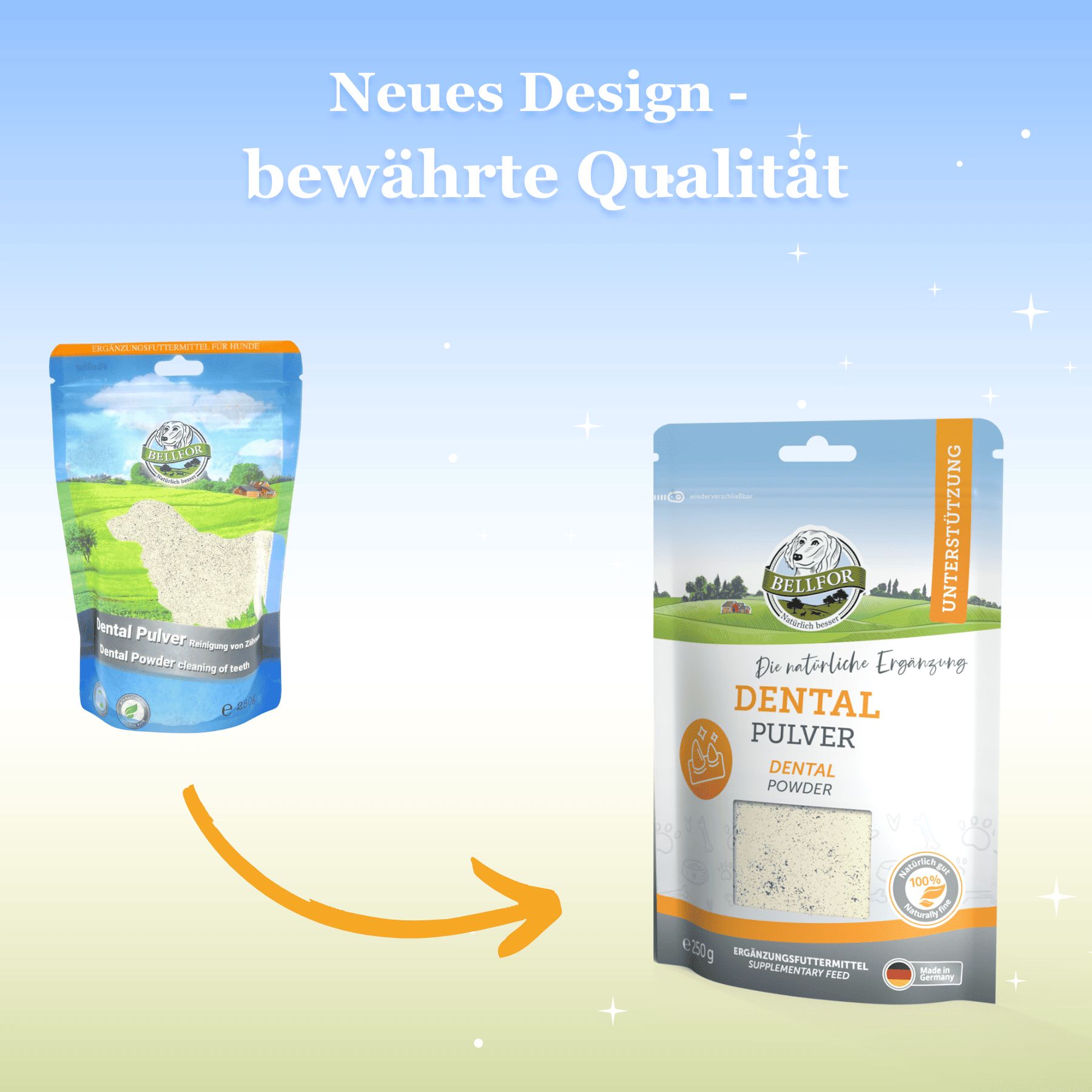 Bellfor Dental Pulver natürliches Zahnpulver für Hunde