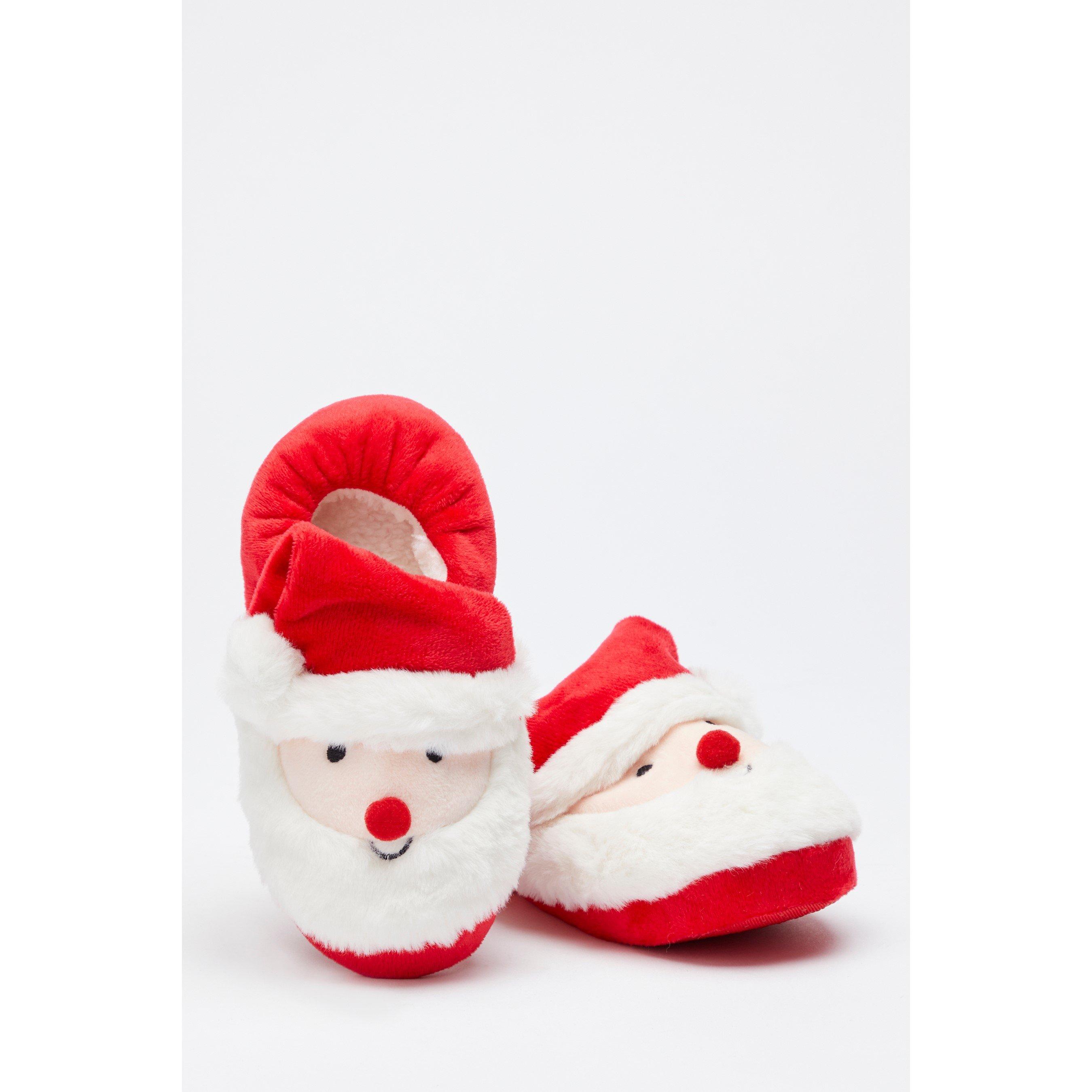 Be You Studio Kids Christmas Santa Slippers