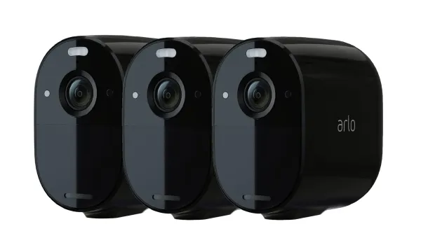 Arlo Essential - Netværksovervågningskamera - udendørs, indendørs - vejrbestandig - farve (Dag/nat) - 1920 x 1080 - 1080p - audio - trådløs - WiFi - H.264 (pakke med 3)