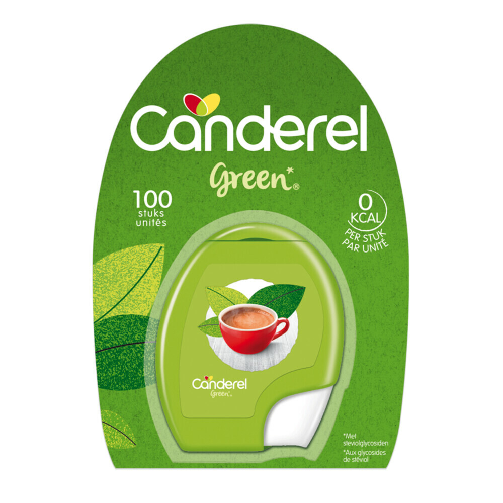 3x Canderel Green Stevia Zoetjes100 stuks