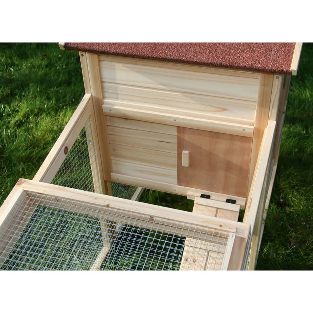 Maison pour rongeurs freetime 140x65x100 cm bois vernissé