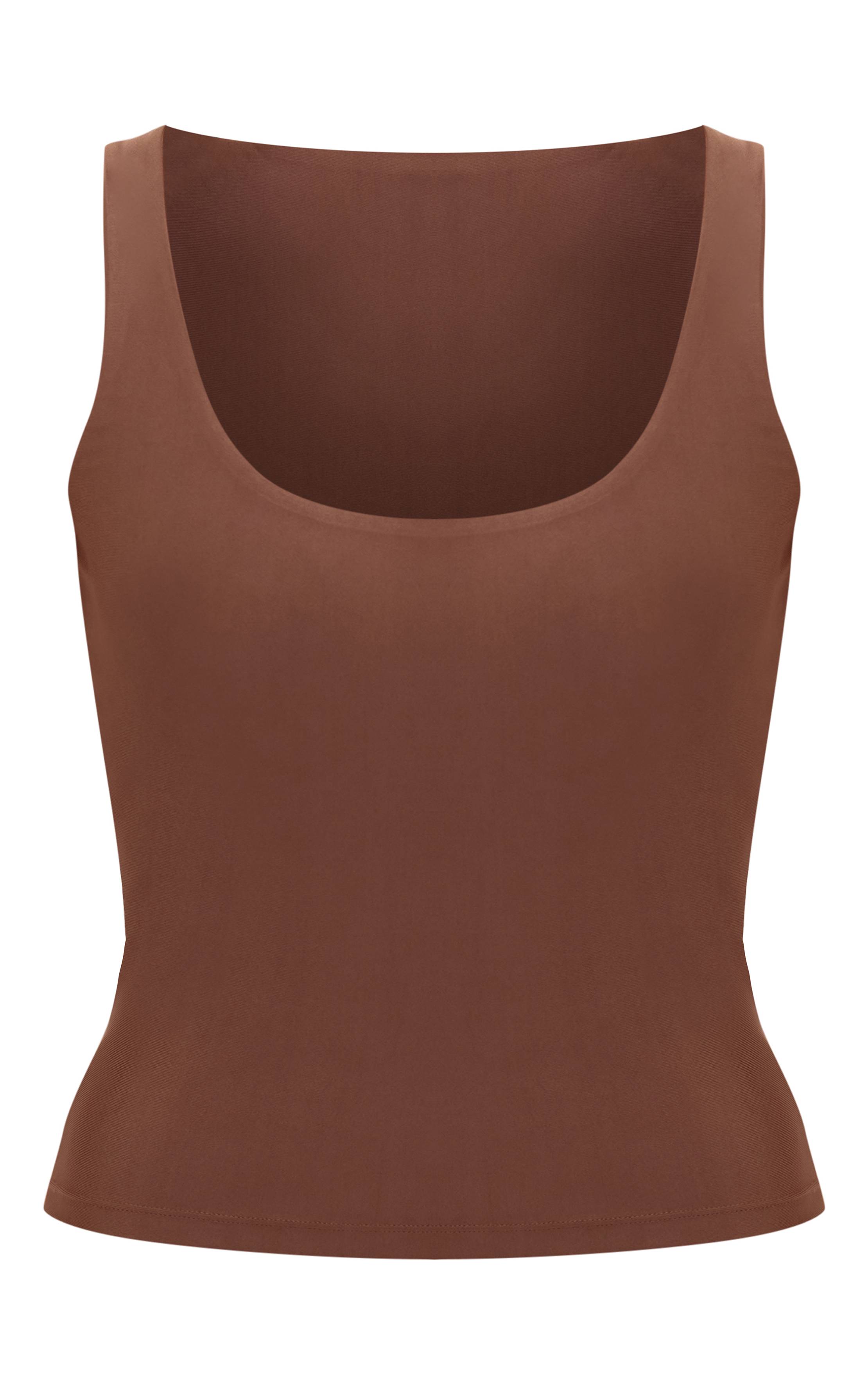 Espresso Débardeur Col Rond En Polyamide