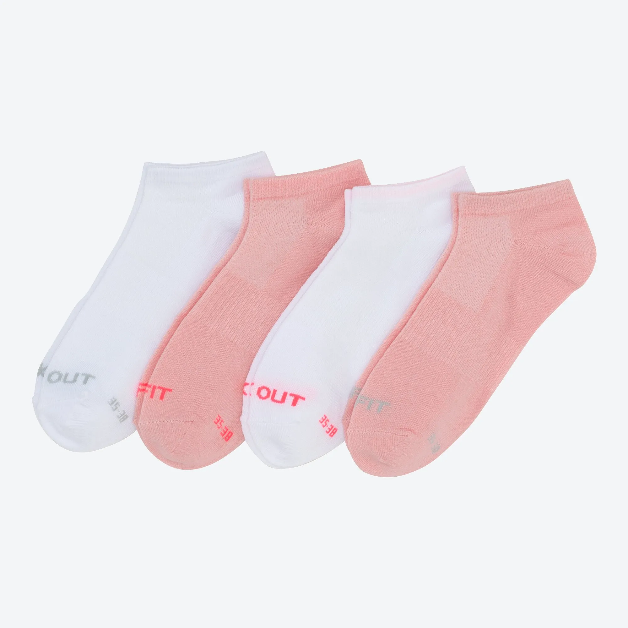 Damen-Sport-Sneaker-Socken, 4er-Pack