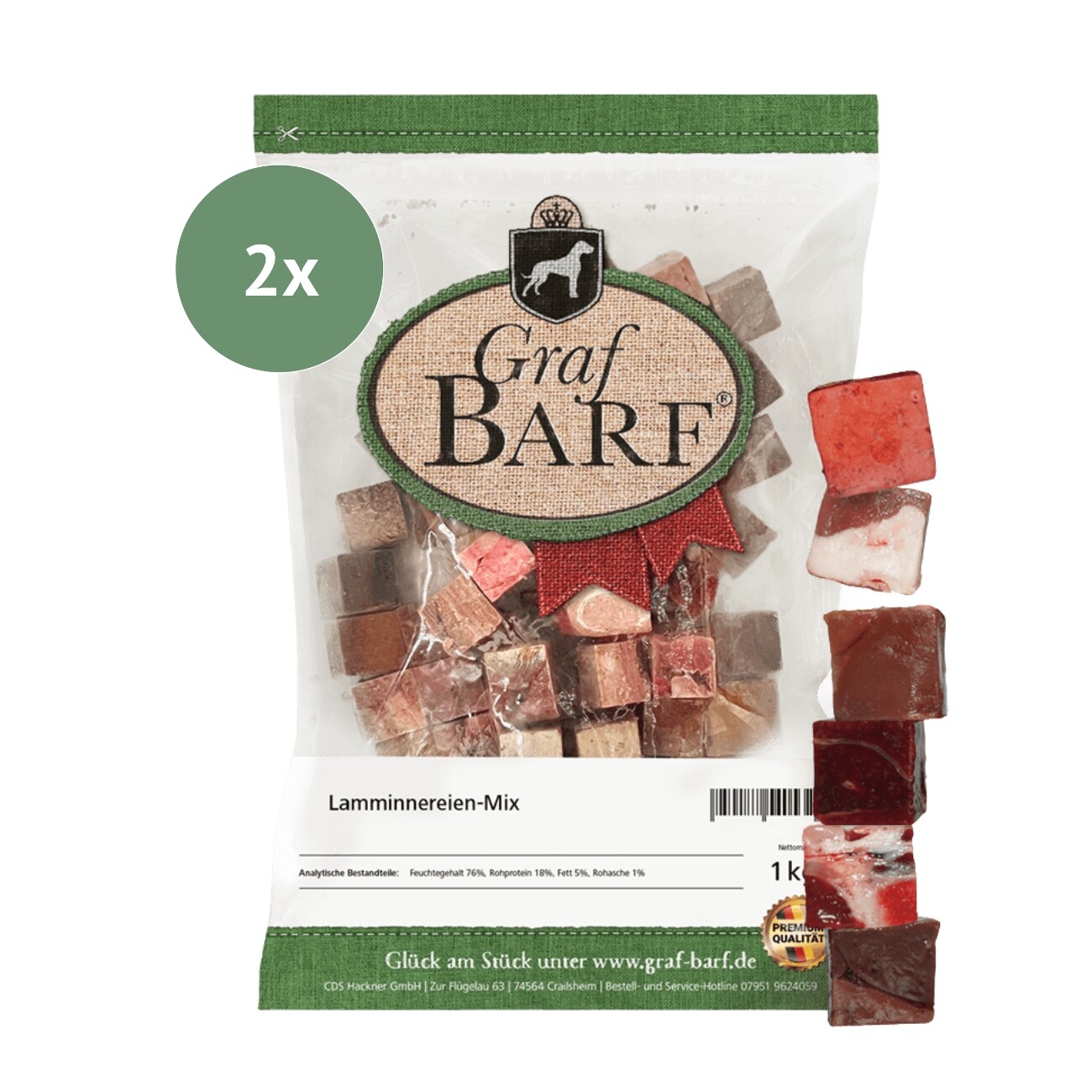 Graf Barf Singlemix vom Lamm 10x1kg